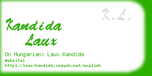 kandida laux business card